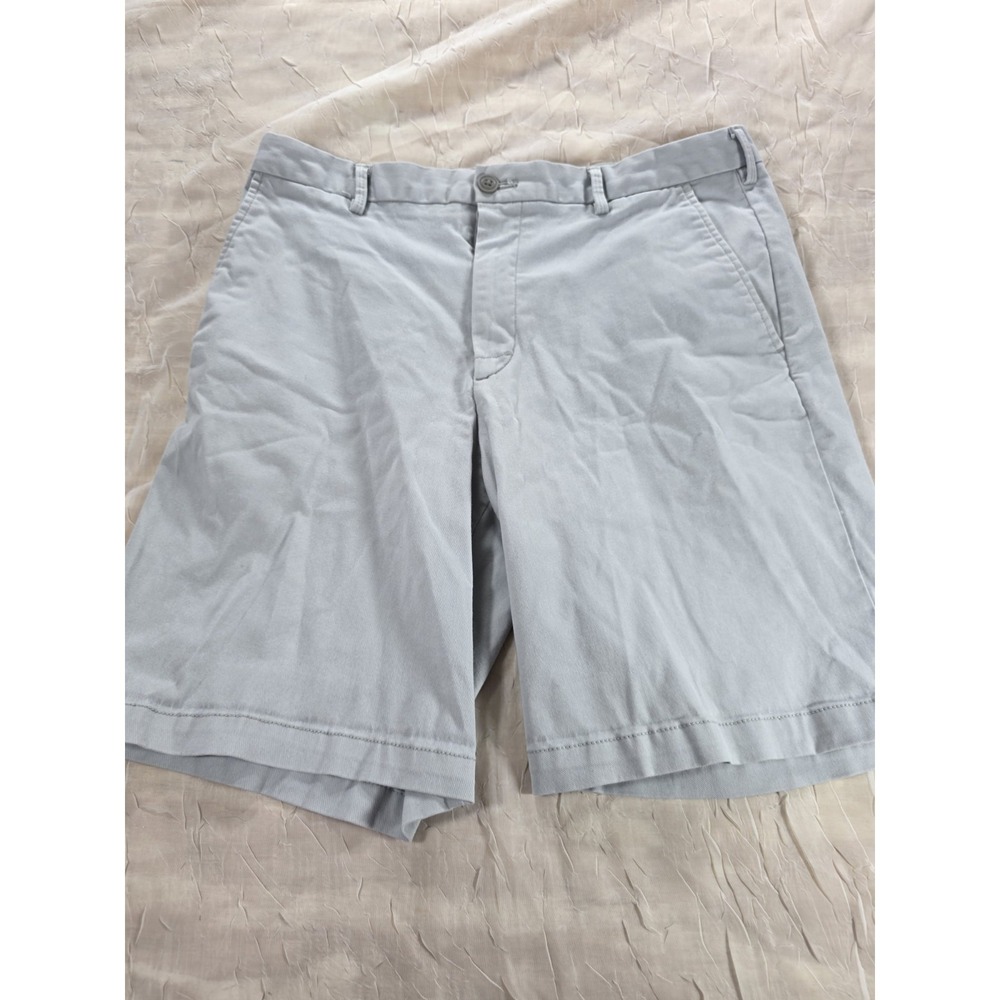 IZOD Saltwater Stretch Men's 33W x 9L Khaki Casual Jean Shorts
